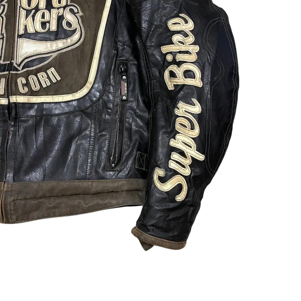 Vintage Yellow Corn Super Bike Racing Jacket Record Breakers - Etsy