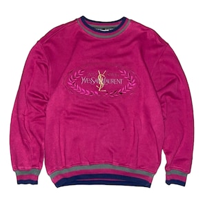 Vintage YSL Yves Saint Laurent Embroidery Sweatshirt