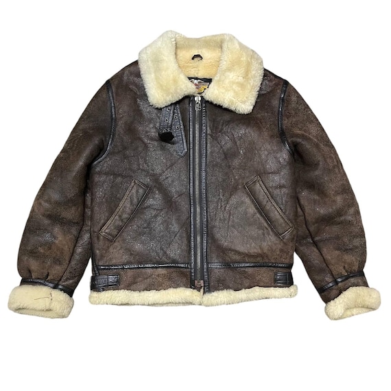 ビンテージ❣️Shearling ❣️黒 M秋冬❣️入手困難❣️昭和レトロ❣️ジャケット❣️ Vintage b 3 shearling - Gem