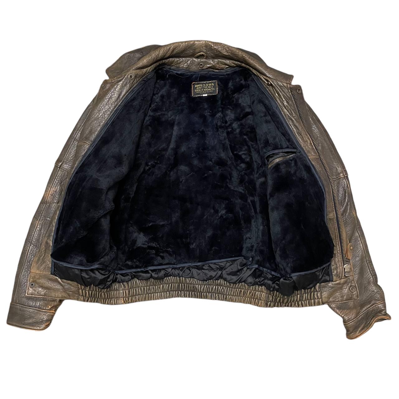 ジャケット・アウター HOUSTON JACKET TYPE MB-2 40R Leather Jkt Vintage Houston Type MB-2 Leather Jacket - Etsy Israel