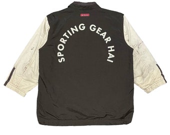 Hai Sporting Gear - Issey Miyake 70s Black Cotton Contrast
