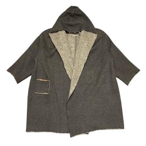 Vintage Kapital Buttonless Hooded Coat