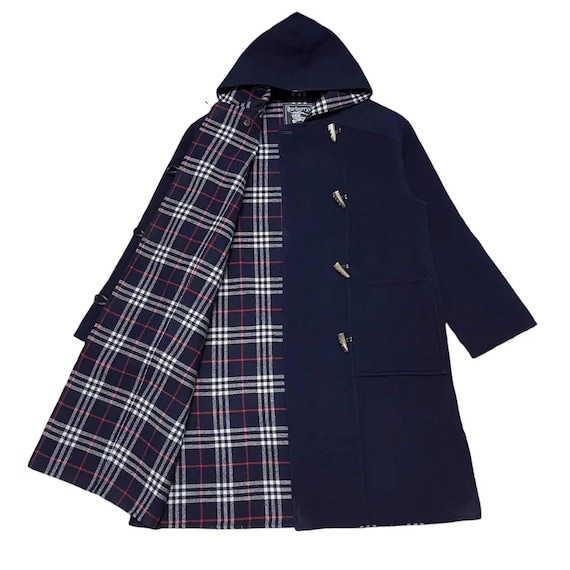 バーバリーノバチェック ダッフルコート 15888✨バーバリー ノバ