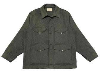 Jaqueta rara vintage Filson Cruiser / Forsett Cloth de lã dos anos 40