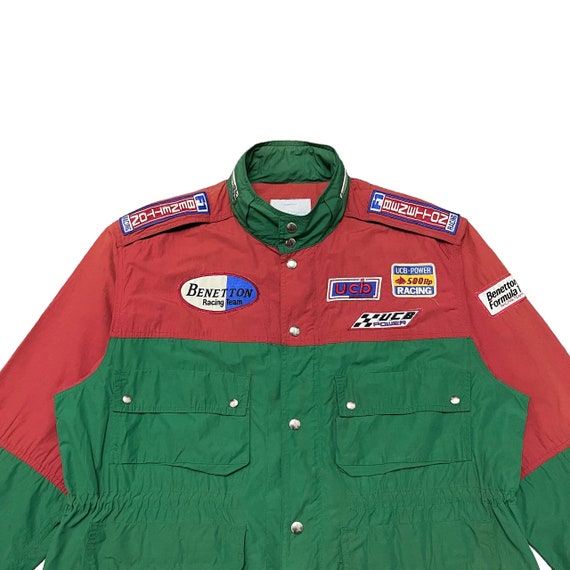 80s vintage benetton ナイロンジャケット MA-1 レッド 80s vintage benetton ナイロンジャケット MA-1 レッド 80s