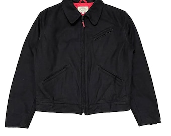 ジャケット・アウター 1980s EMPORIO ARMANI bomber jacket 80's] OLD EMPORIO ARMANI DENIM BOMBER JACKET SIZE.50