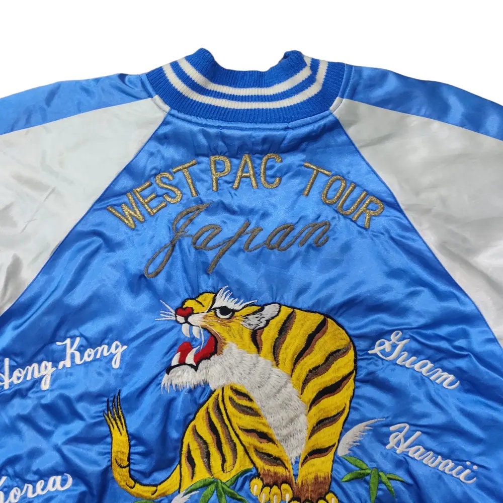 Vtg Sukajan Souvenir Jacket West Pac Tour Japan Tiger - Etsy