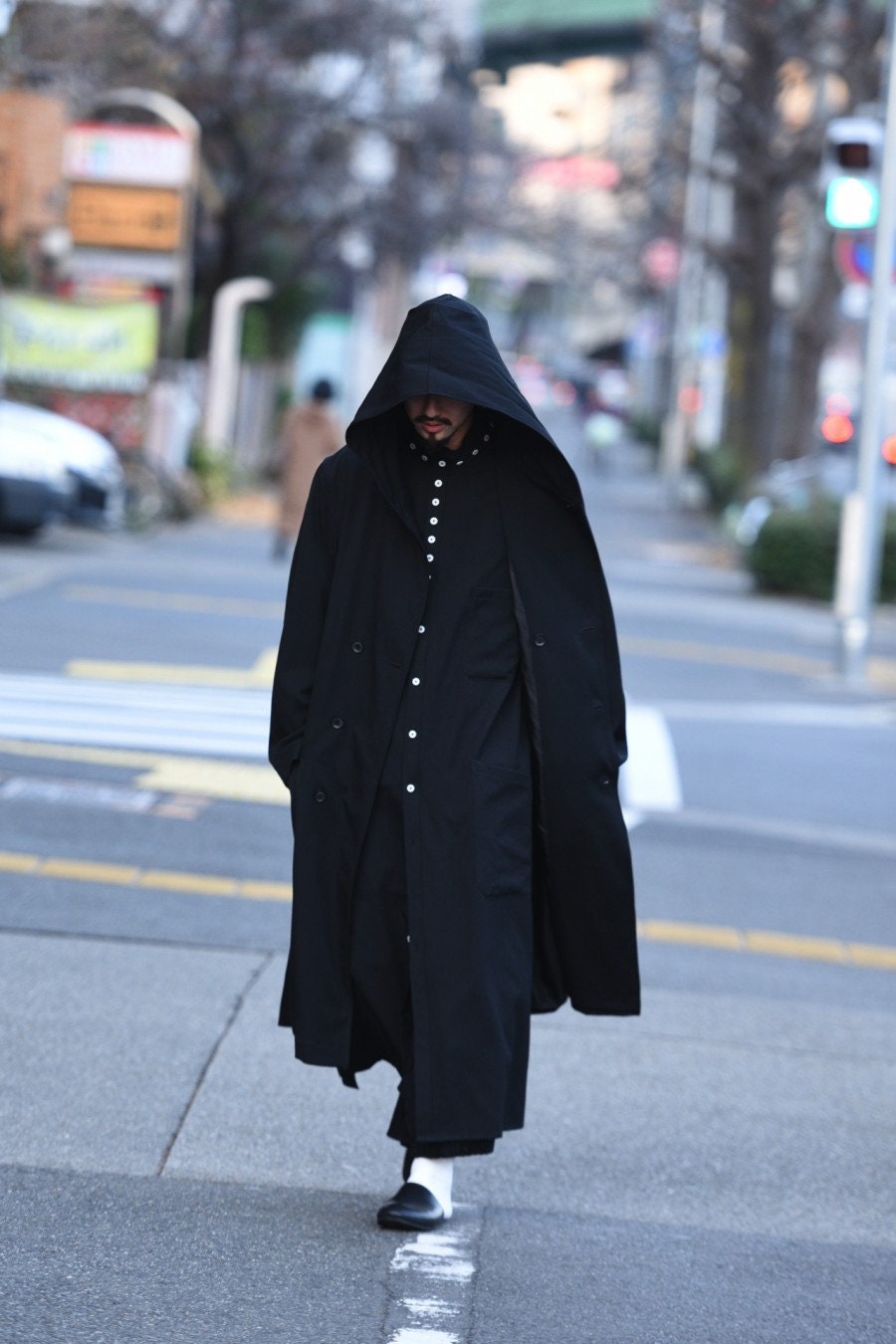 AW99 YYPH Yohji Yamamoto Pour Homme Laine Wool Hooded Coat AW99 YYPH Yohji Yamamoto Pour Homme Laine Wool Hooded Coat