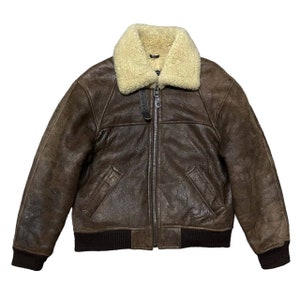 Vintage B6 Sheepskin Coat Leather Shearling