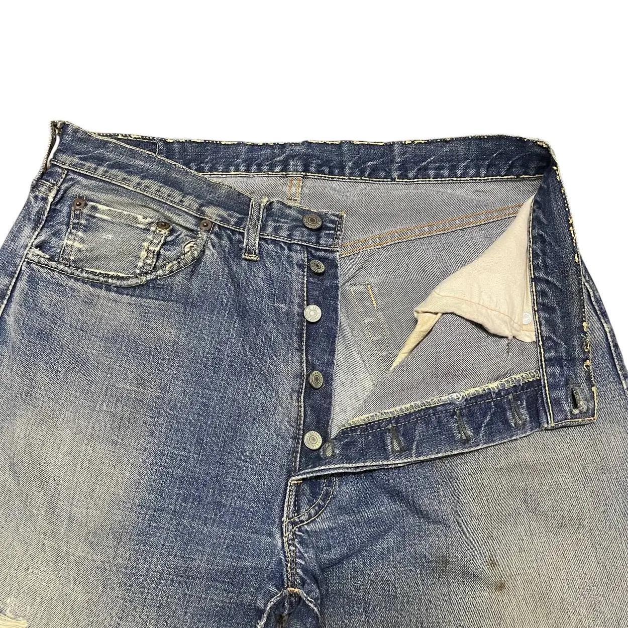 Vintage 60s 70s Levis 501 Big E Denim Button No 2 - Etsy