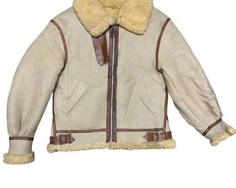 Giacca in pelle di montone vintage Avirex B3