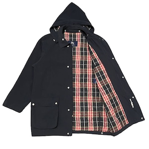 Vintage Burberry London Red Nova Check Removable Hood