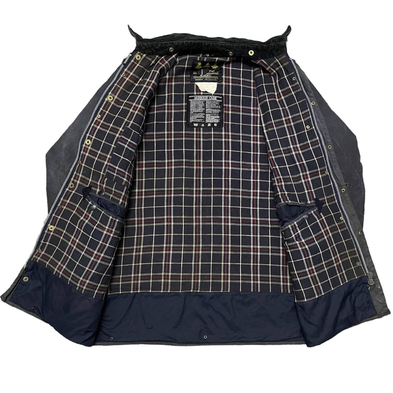 90s BARBOUR BORDER BLACK