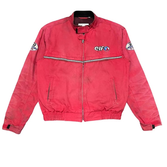 Vintage Elf Motorcycle Racing Team Jacket Red Baron - Etsy