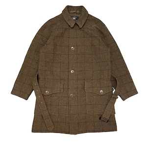 Double RL RRL Ralph Lauren Wool Belted Overcoat Brown