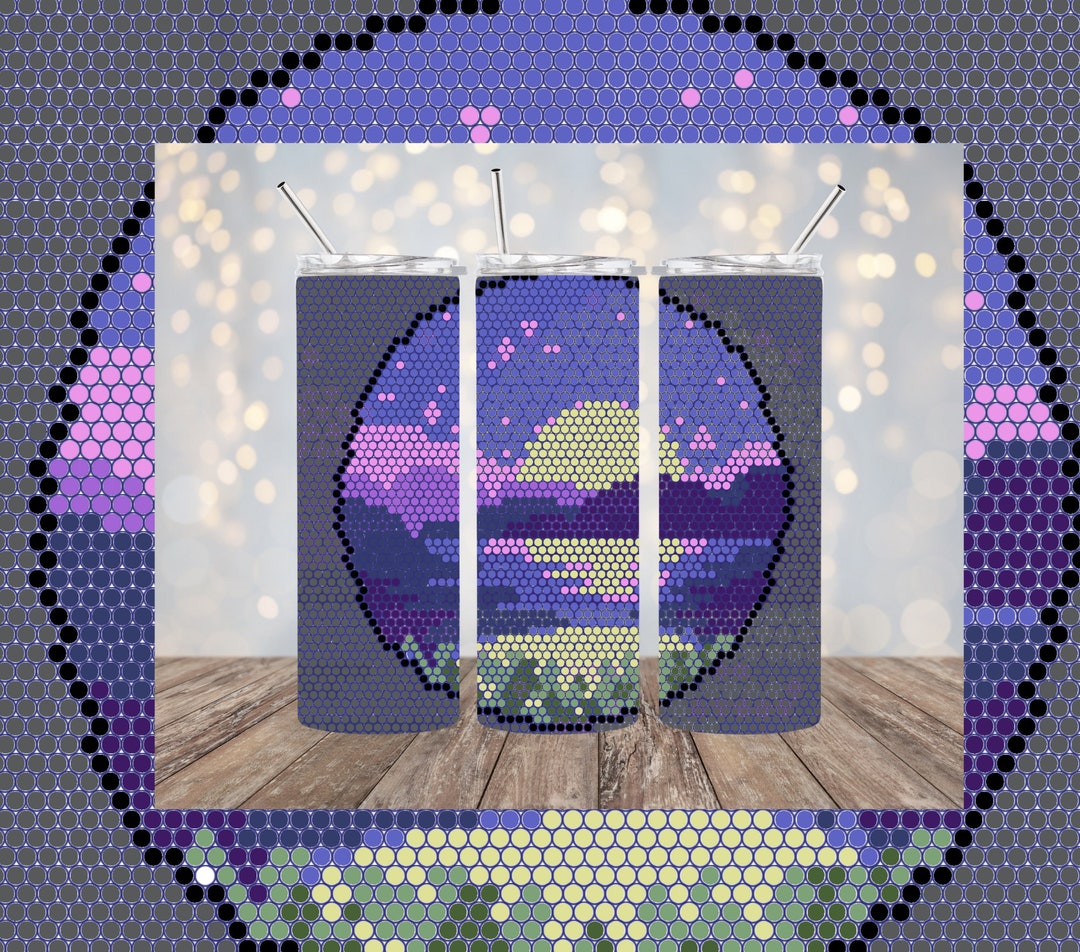 Inside the Sunset 20oz Skinny 63x60 4mm Rhinestone Pattern PNG - Etsy