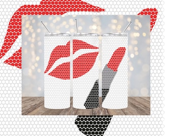 Red Lipstick SS20 Skinny 49x49 Rhinestone Pattern
