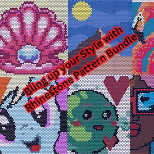 All 16 Unique Rhinestone  Pattern Bundle | SS16 63x60 (Please send your email address to get this bundle Thank you)