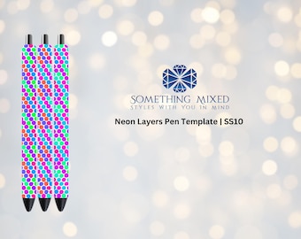 Neon Layers SS10 | InkJoy Gel Pen Template