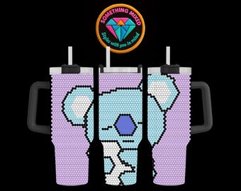 Patrón de diamantes de imitación Sleepy Kolala de 40 oz, 5 mm, 50 x 47 (PDF)