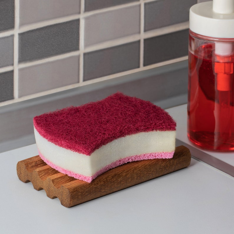 KEDI Iroko Wood Soap Dish Wooden Soap Holder Tray and Saver Etsy