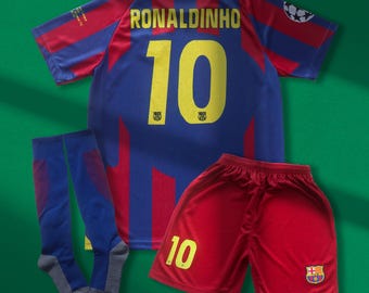 2006/07 Barcelona Away Jersey #10 Ronaldinho Large Nike