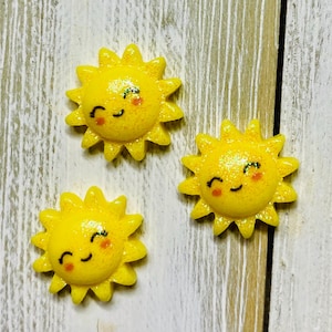 Cute Kawaii Sun Magnets Gift Sets, Super Strong Decorative Fridge Magnets, Whiteboard Magnets, Locker Magnets, Dry Erase Board Magnets