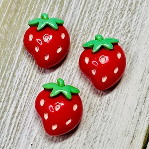 Leuke aardbeienfruitmagneten, voedselmagneet, leuke magneetcadeausets, supersterke decoratieve koelkastmagneten, whiteboardmagneten, lockermagneten