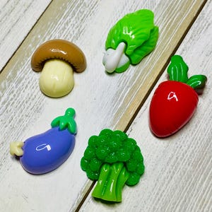 Imanes de verduras, brócoli, champiñones, berenjenas, rábanos, juegos de regalo con imanes decorativos, divertidos imanes para el frigorífico, imanes para pizarra blanca, imanes para taquillas