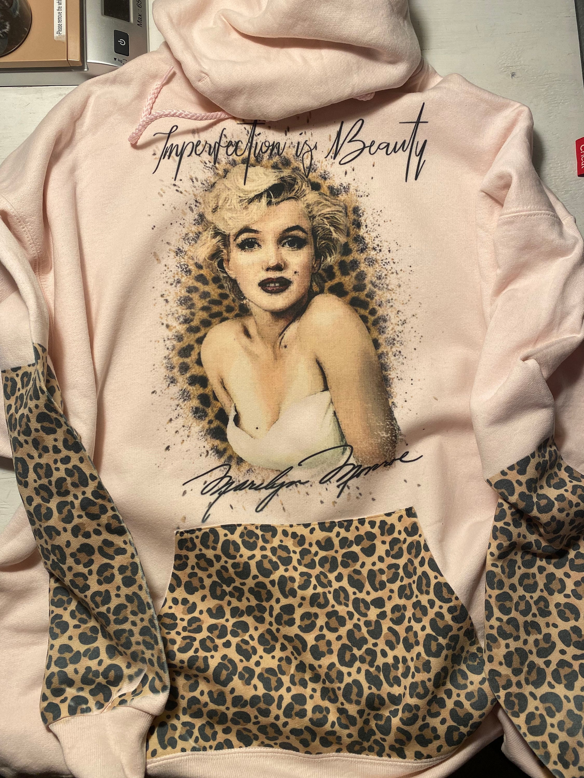 Vintage 90s Marilyn Monroe Sweatshirt All Over Print Punk