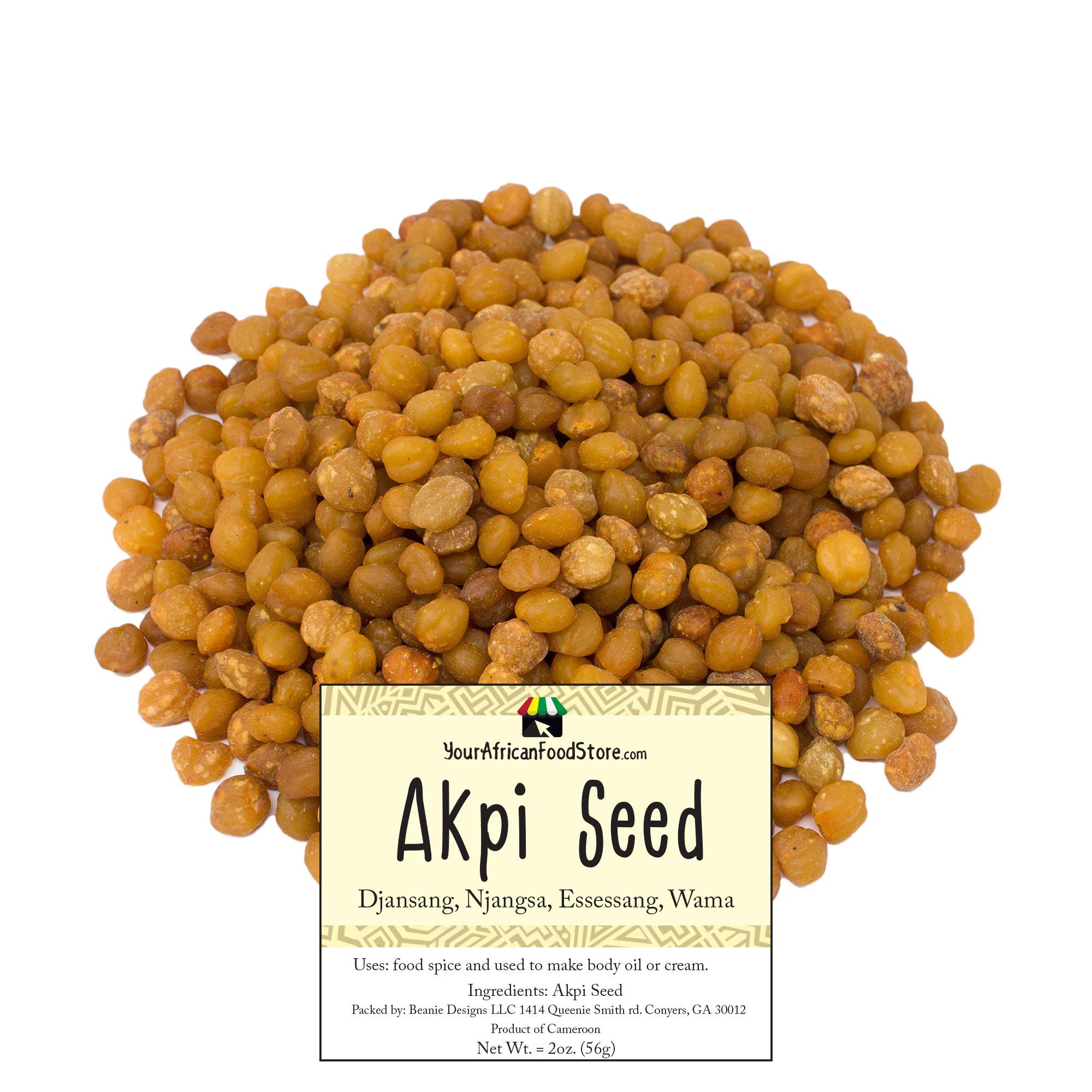Akpi seeds of akpi /ndjansang - Spices, Plants, Roots and Powders