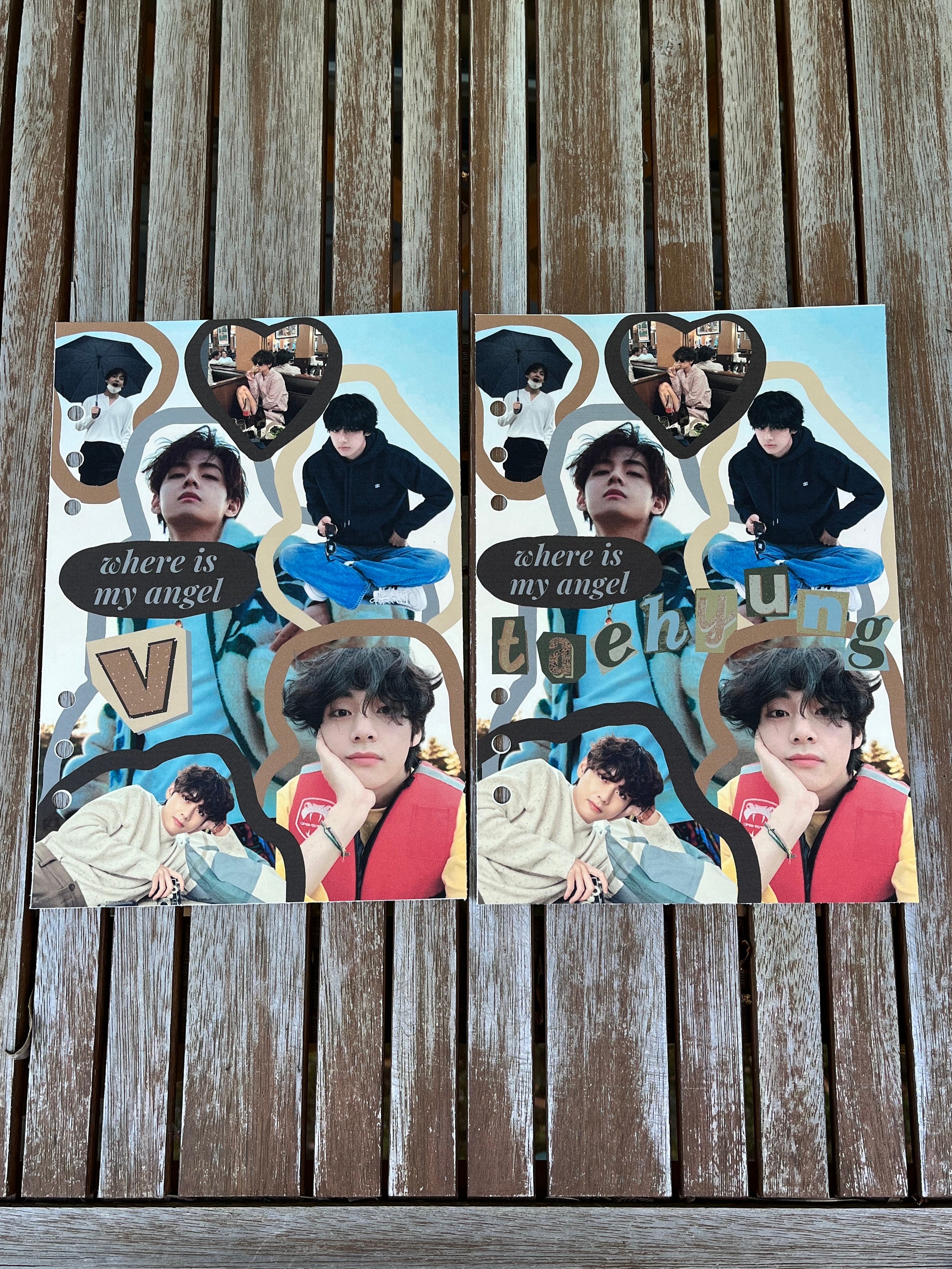 BTS Member Photocard Binder Pages -  Israel