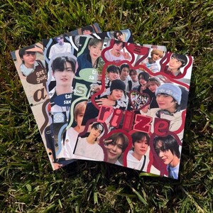 Páginas de carpeta con fotografías para miembros de RIIZE