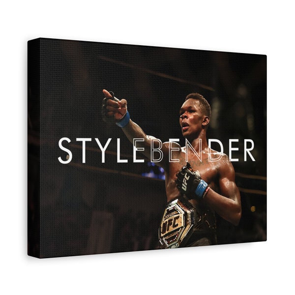 The Last Stylebender Canvas Art (Dry Brush Art Style) - UFC Posters, MMA Wall Art, UFC Gifts, Fighter Prints, Gifts for Him, Man Cave Decor