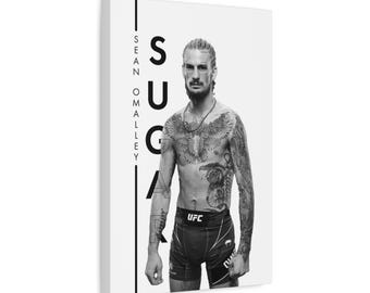 Canvaskunst, Sean O'Malley - Vechtsportposters, kunst aan de muur vechtsporten, MMA, UFC-cadeaus