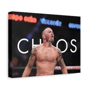 Canvas Art - Colby Chaos Covington (Dry Brush Art Style) - UFC Posters, MMA Wall Art, Gifts for Him