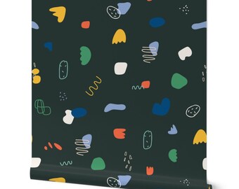 Abstract Shapes Removable Wallpaper, Kids Room Decor