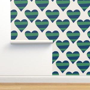 Valentines Day Wallpaper | Heart wallpaper | Kids playroom wallpaper | Removable wallpaper | Kids bedroom wallpaper | Temporary wallpaper
