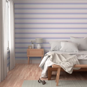 Pastel wallpaper, colorful kids wallpaper, gradient wallpaper, Removable wallpaper, Pastel pink, purple wallpaper, striped wallpaper