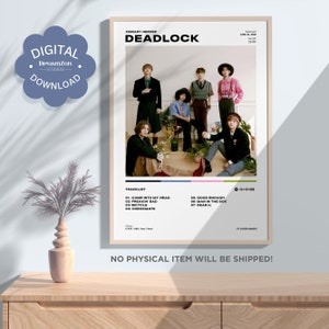 Xdinary Heroes - Deadlock Album Poster, Minimalist Music Print,  Digital Download, Aesthetic KPOP Wall Decor