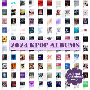 1000+ KPOP 2024 Album Posters Kit, Minimalist Album, Digital Download Music Collage, K-Pop Wall Decor, Music Poster Prints