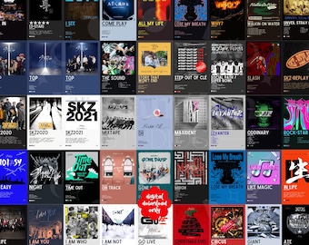 Stray Kids Album Cover Prints, SKZ Kpop Posters (Digital Download)