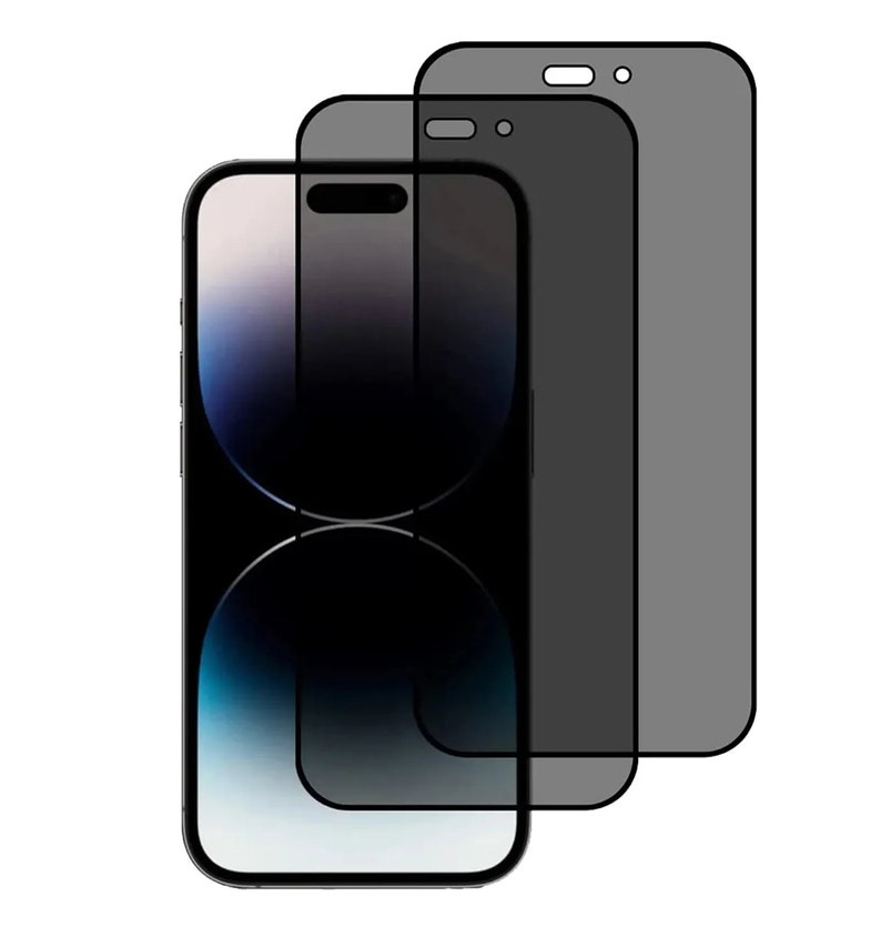 2x Panzerfolie Glas Blickschutz Displayschutz Für iPhone 15 14 13 12 11 Pro Max Bild 1