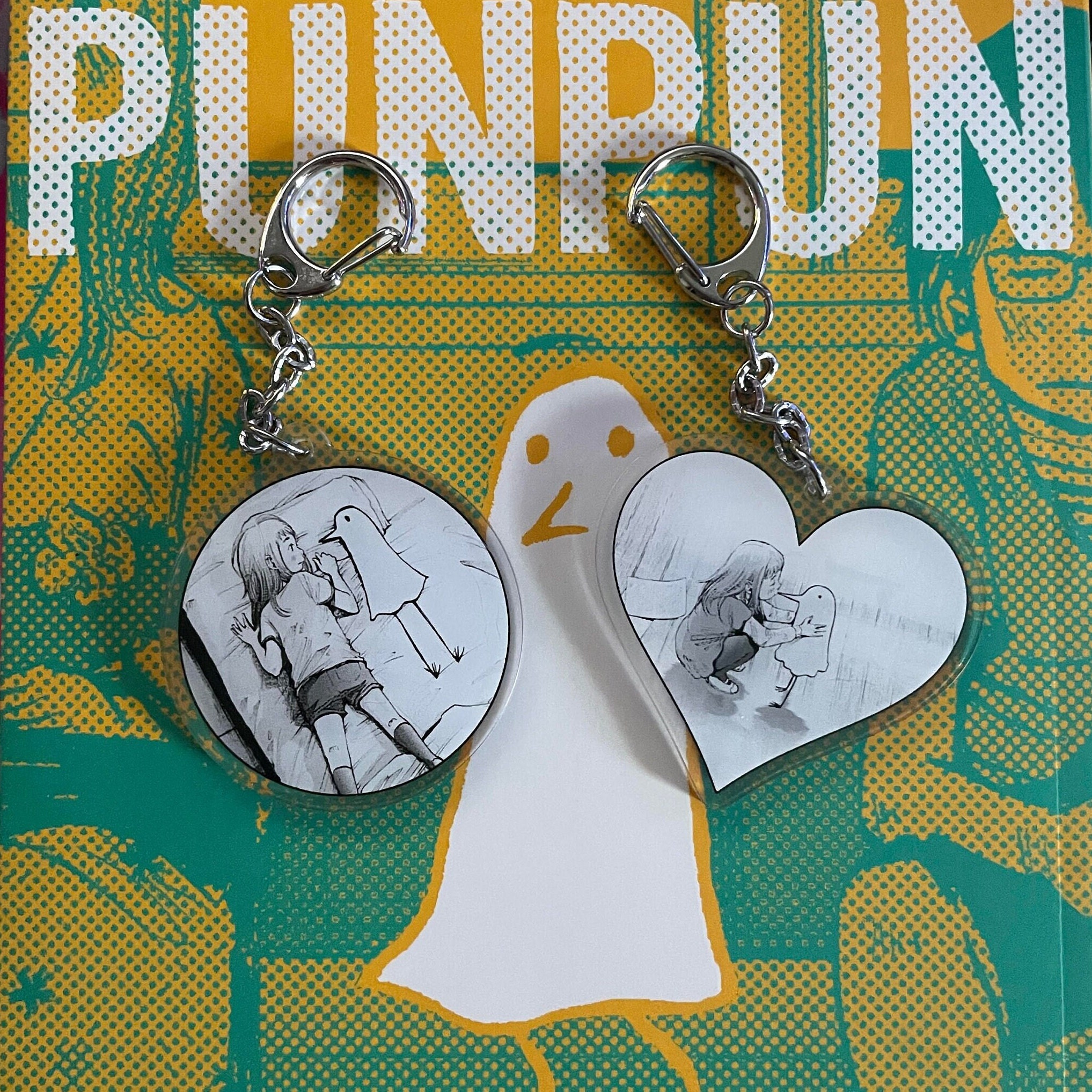 Goodnight Punpun Keychains (duel-sided) Punpun & Aiko - Etsy