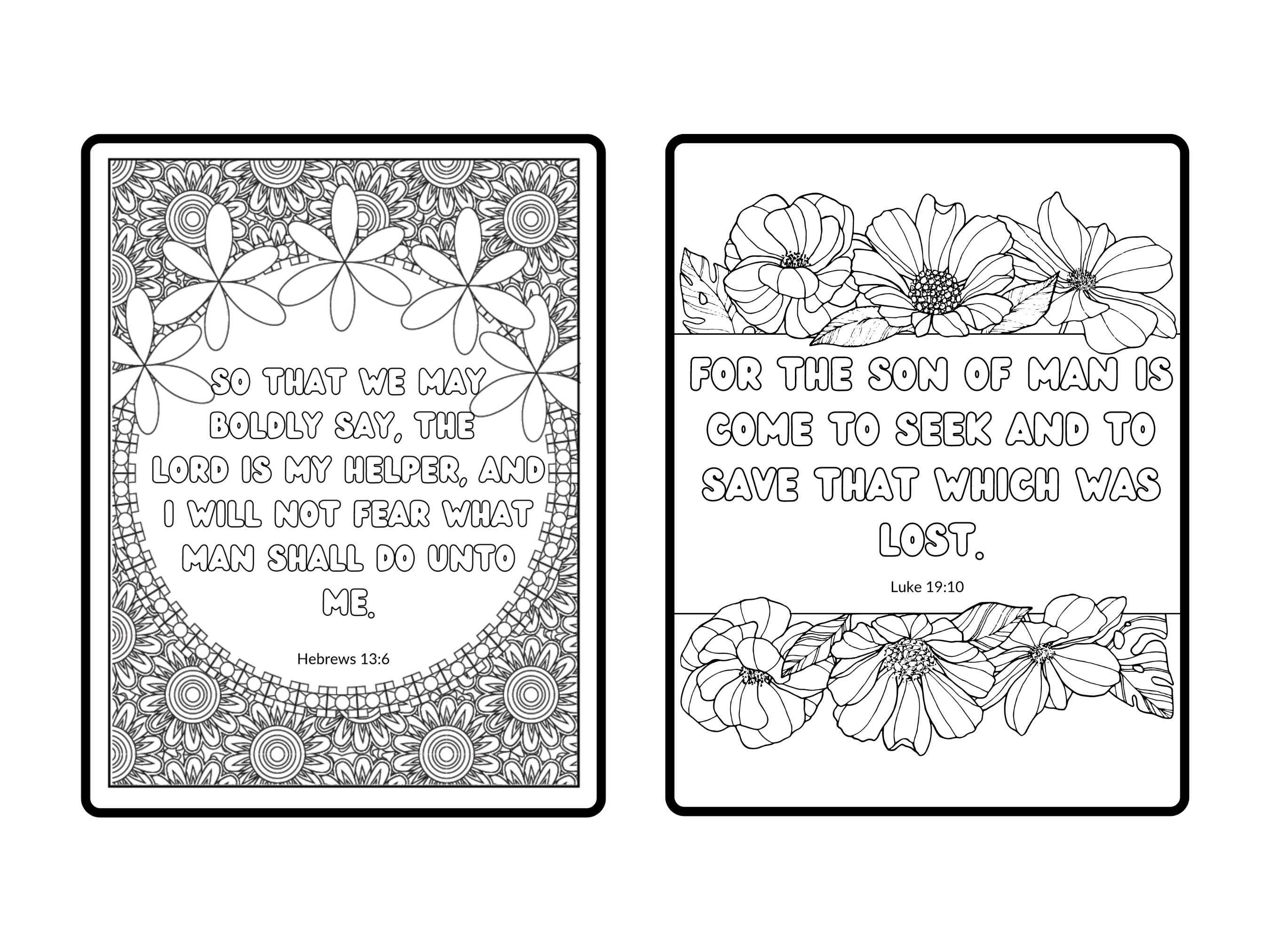 Kjv Adult Bible Coloring Printables