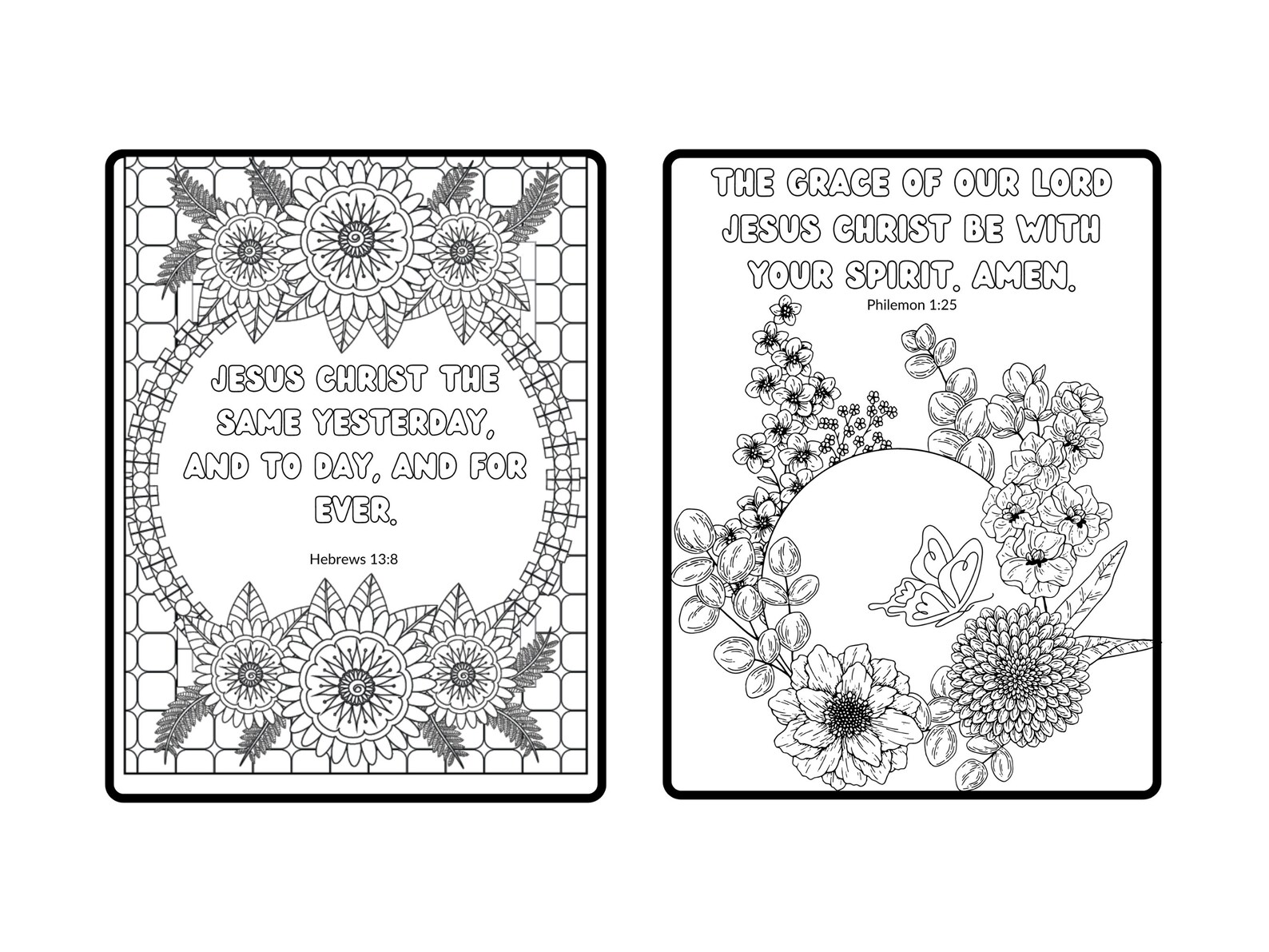 Bible Verse Adult Coloring Pages-kjv Bible Verse - Etsy