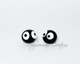 Soot sprite - miniature polymer clay figure
