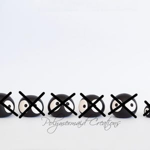 Soot sprite - miniature polymer clay figure