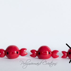 Tiny crab - miniature polymer clay figure