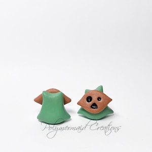 Zelda Makar Korok - miniature polymer clay sculpture